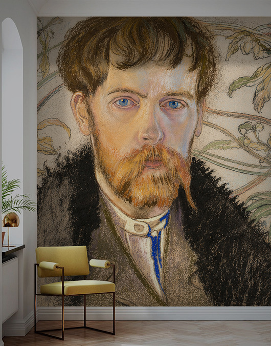 tapety i naklejki ścienne Tapeta/Mural - Portret Stanisława Wyspiańskiego.
