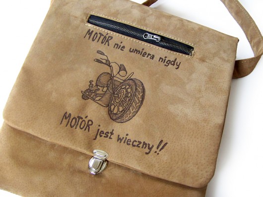 torba MOTÓR NIE UMIERA NIGDY  A4 czajkaczajka