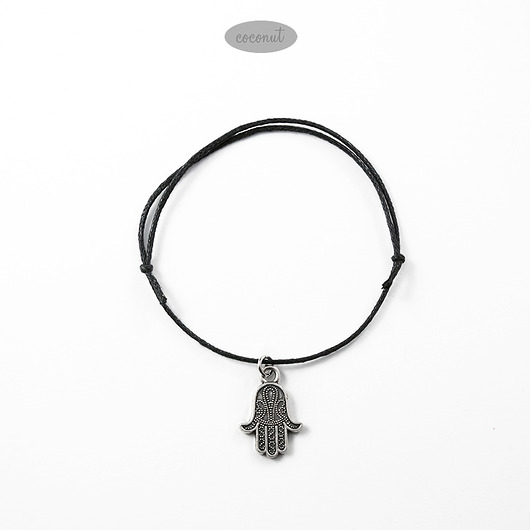 Hamsa - bransoletka, zawieszka na sznurk COCONUT