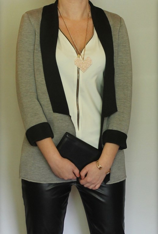 STYLOWY ŻAKIET - pianka (34-44) MC Fashion