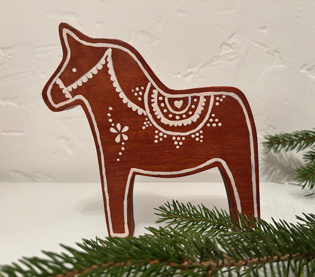 dekoracje świąteczne Konik piernikowy mały