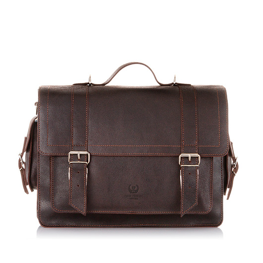 TORBA SKÓRZANA NA RAMIĘ PAOLO PERUZZI S-05-BR Paolo Peruzzi