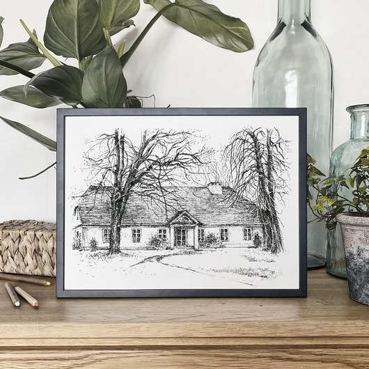 grafiki i ilustracje Dworek Fryderyka Chopina w Żelazowej Woli