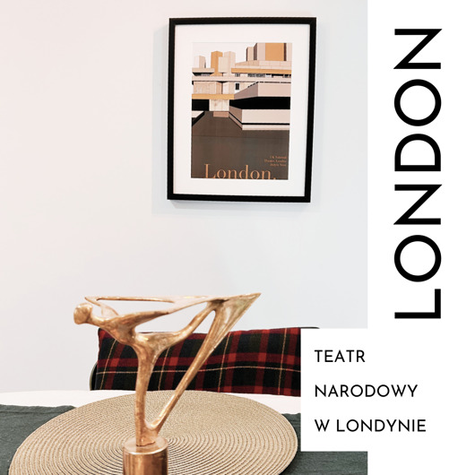 grafiki i ilustracje Grafika Londyn Teatr Narodowy