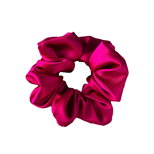 gumki do włosów Satynowa gumka do włosów scrunchie Fuksja RÓŻNE MODELE