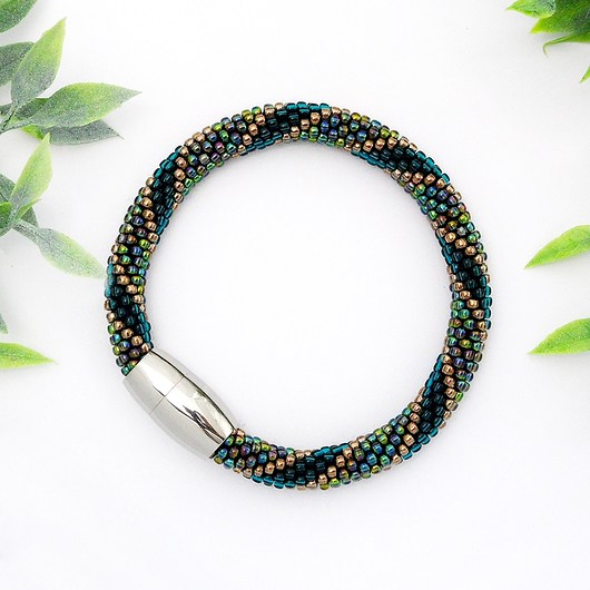  Bransoletka Koralikowa "Fish Scale" Ilovehandmade