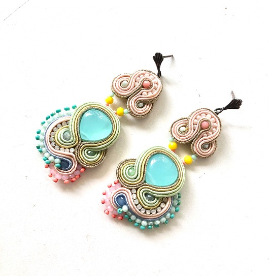kolczyki soutache Sutaszowe kolczyki TUNIS _ EXPRESS