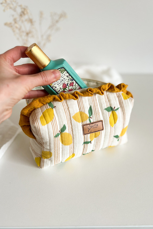 kosmetyczki Kosmetyczka z falbanką LEMON