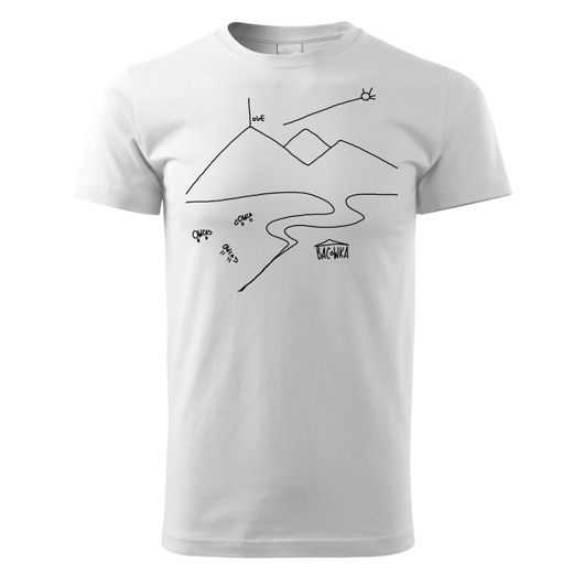 t-shirty męskie Tatra Art RawHabits tatrzańska klasyka black