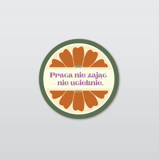 naklejki i wlepy Naklejka na laptop, praca nie zając