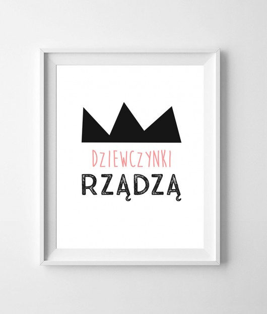 Obrazek A4 - dziewczynki rządzą Desihome