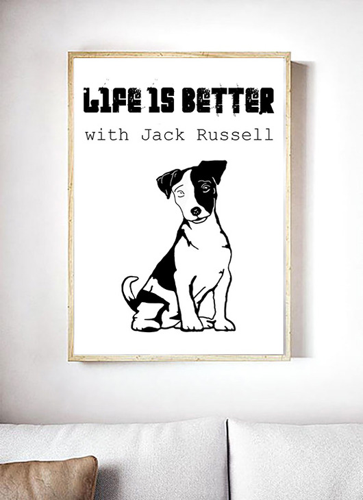 plakaty Plakat/rysunek "Jack Russell"