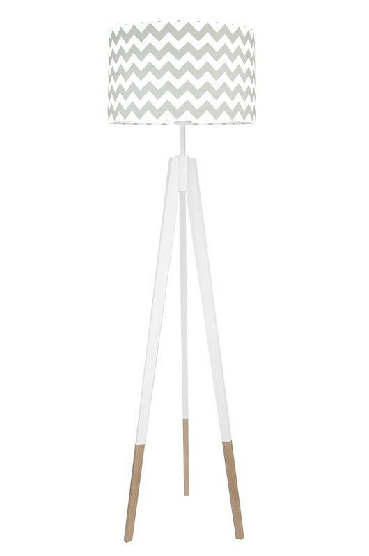 Lampa podłogowa w skarpetkach Chevron szary youngDECO