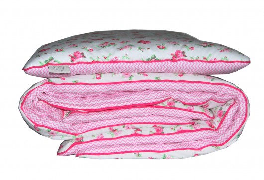 Pościel z wypełnieniem PINK FLOWER Le petit cochonnet