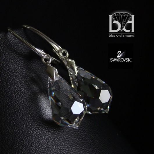 Sople kryształ Swarovski Black Diamond