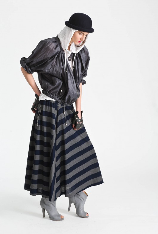 MOON: stripe skirt Aga Guz