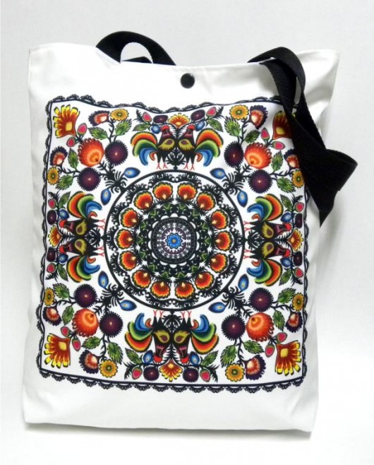 Duża torba z motywem folk Gaul Designs