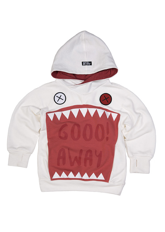 GIANT SHARK HOODIE RED bluza Zombie Dash