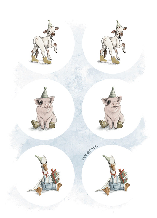 naklejki dla dzieci Naklejki z motywem farmy Hi Little