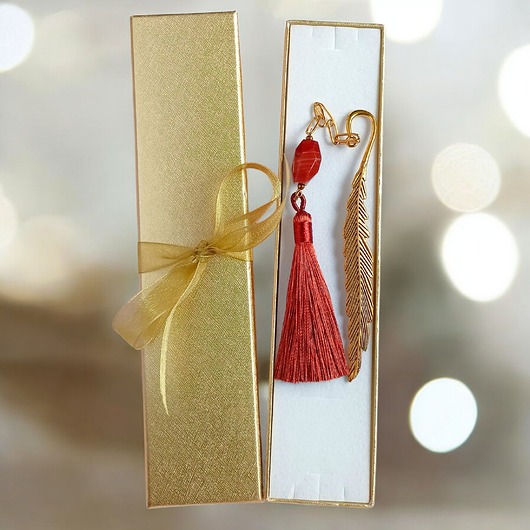 zakładki do książek Zakładka PREMIUM : agat rudy - kamień równowagi