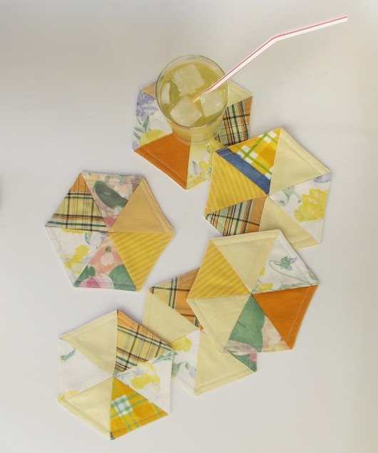 Hexagon - podkładki pod szklanki Shayneen