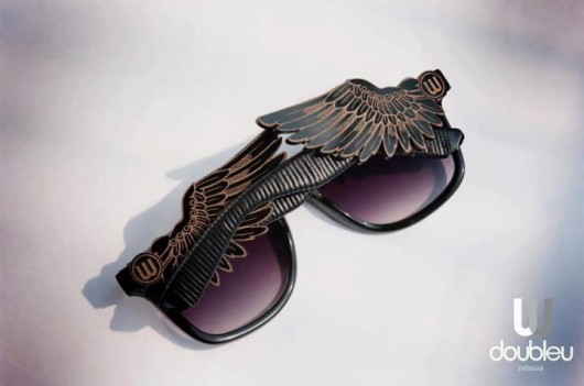 DoubleU Gold Engraved Wings DoubleU Brand