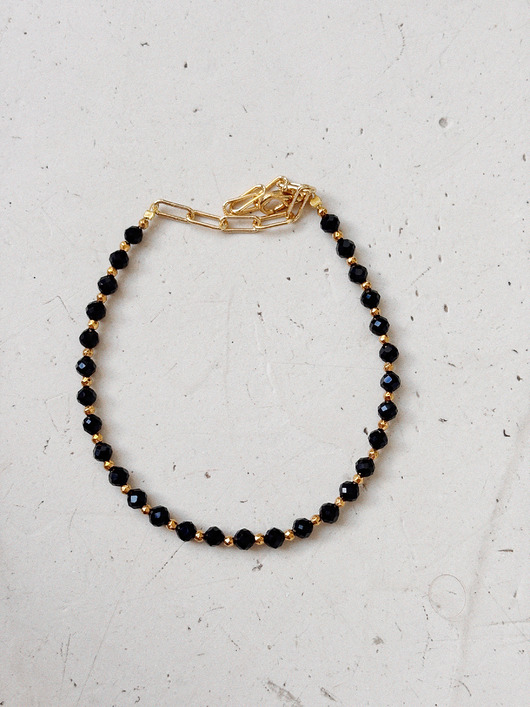 bransoletki z kamieni naturalnych Bransoletka na nogę Onyks