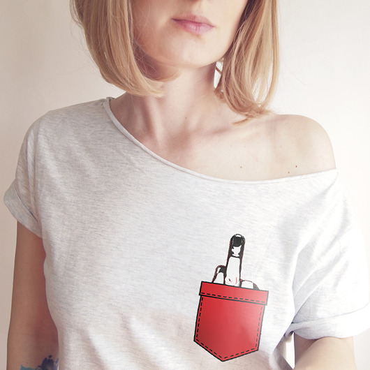 S-XXL Palec drugi kieszonka Oversize szary ONE MUG A DAY