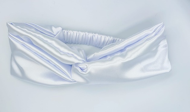 opaski do włosów Opaska satynowa white, manufaktura