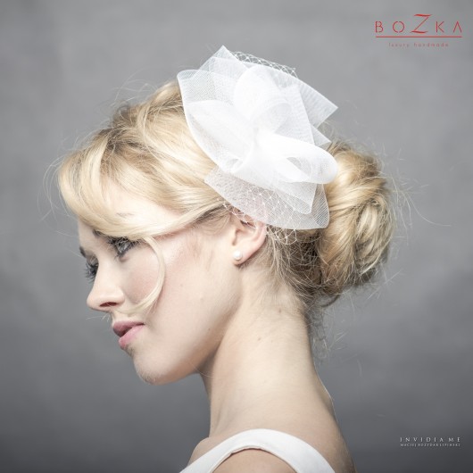 Delikatna slubna ozdoba do wpięcia we włosy BOZKA Luxury Handmade