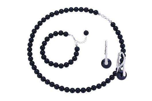 3-częściowy komplet pereł grafitowych Coccola JEWELLERY