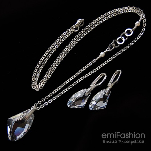 Komplet kryształ Swarovski Galactic Vertical Crystal MAREMI Jewelry