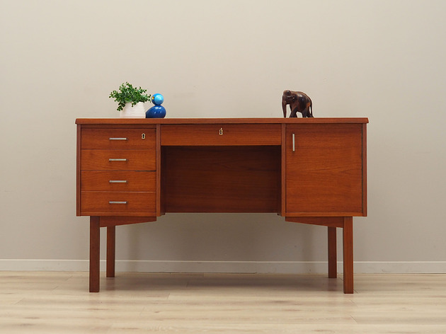 biurka Biurko tekowe, duński design, lata 70, produkcja: Dania
