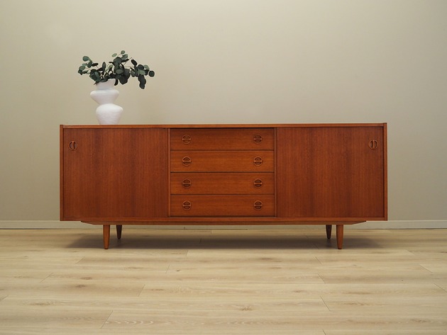 komody i szafki Sideboard tekowy, duński design, lata 70, produkcja: Dania