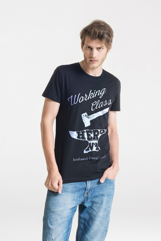 HERO - Koszulka Męska T-shirt CZARNY GAU great as You
