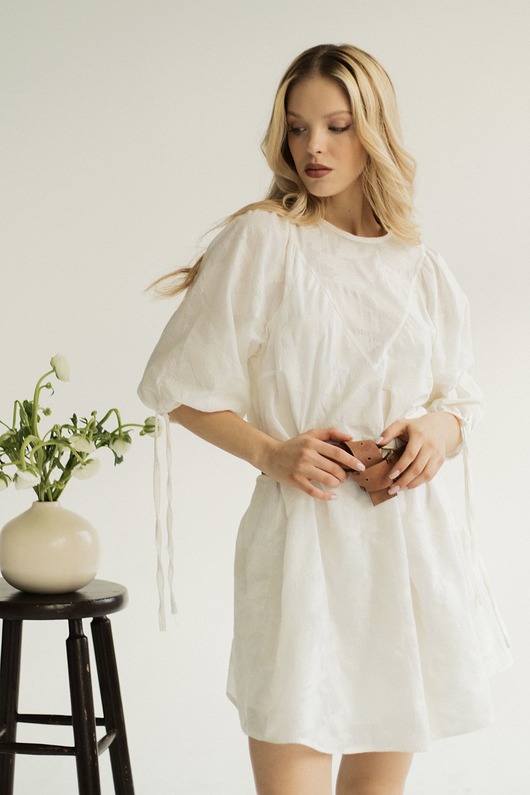 Fiore dress ivory REHEMA