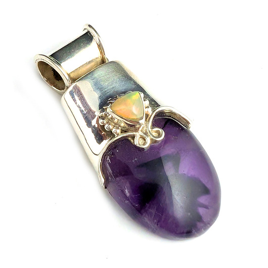 wisiory Ametyst i opal