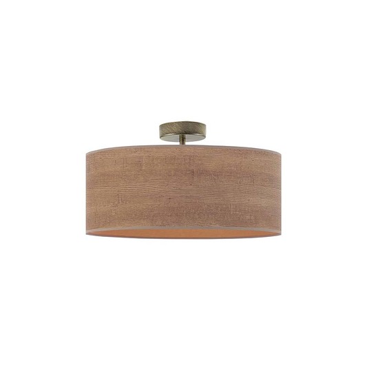 plafony Okrągły plafon z abażurem imitującym fornir WENECJA ECO fi - 40 cm