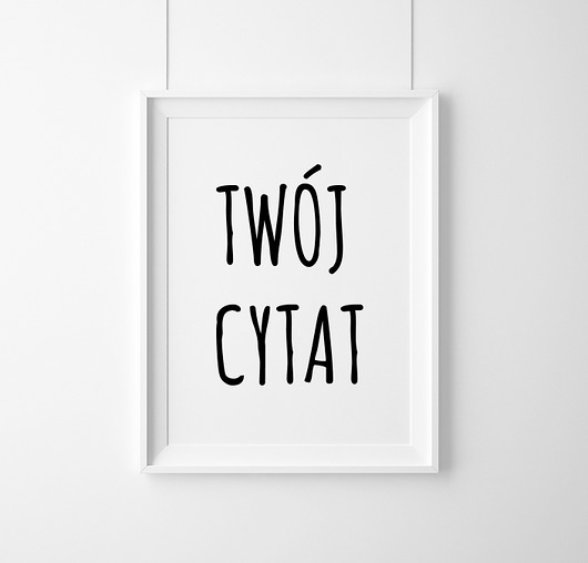 Plakat indywidualne zamówienie wejustlikeprints