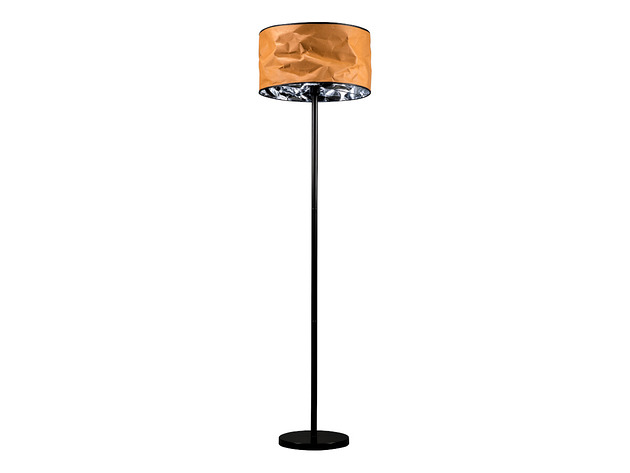 lampy podłogowe Lampa podłogowa kolor miodowy/srebrny