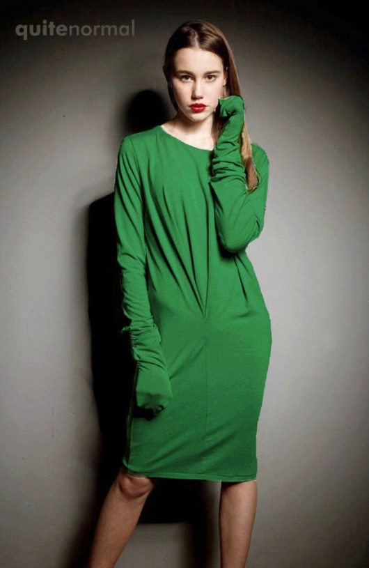 Pleaser- LIGHT GREEN Dzianinowa sukienka  M 38 QuiteNormal