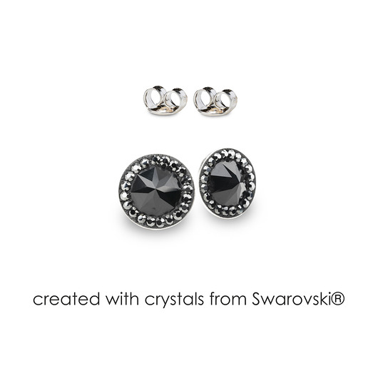 Srebrne kolczyki z kryształami marki Swarovski Alessandra unique