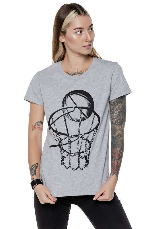 t-shirt damskie T-shirt damski UNDERWORLD Streetball szary