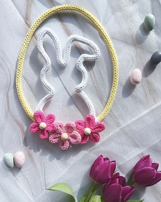 ozdoby wielkanocne Pisanka z zajączkiem - ozdoba na wielkanoc