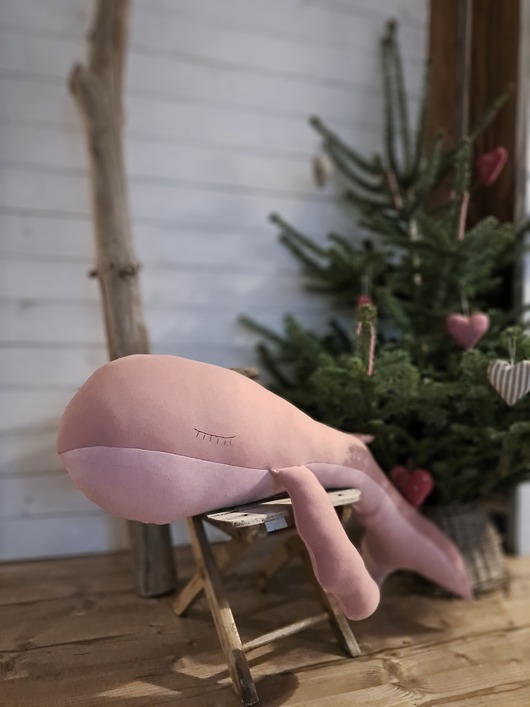 przytulanki dla niemowląt i dzieci Wieloryb, maskotka/poduszka