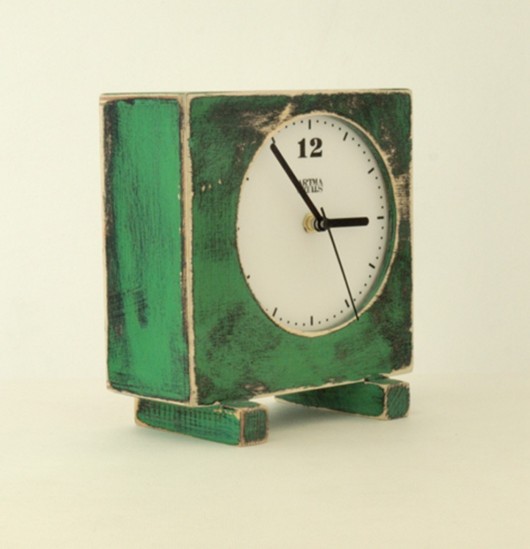 zegarek OldE green Clock Wood Studio