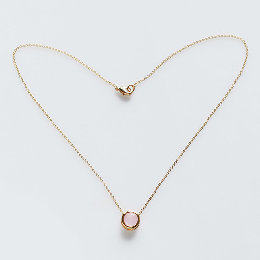 złote naszyjniki Iced Pink Dot