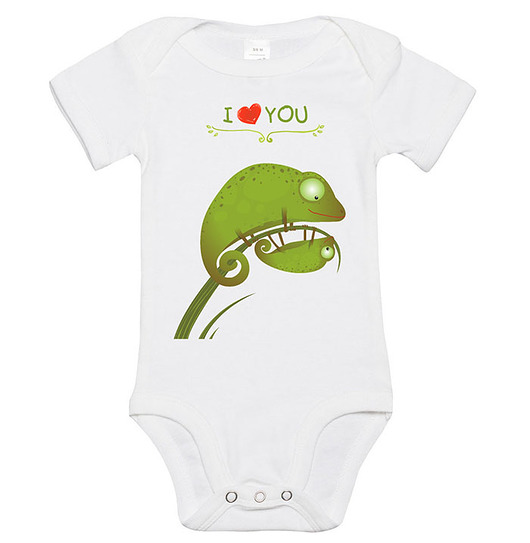 body dla dziecka. i love you - kameleony Love Life and Forest