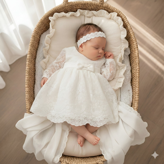 szatki, ubranie na chrzest Sukienka do chrztu Beatrice