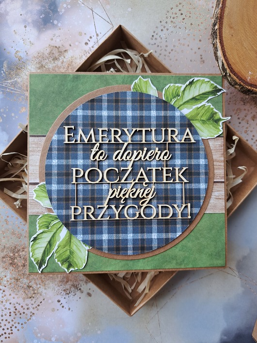 kartki scrapbooking Kartka z okazji przejścia na emeryturę dla mężczyzny